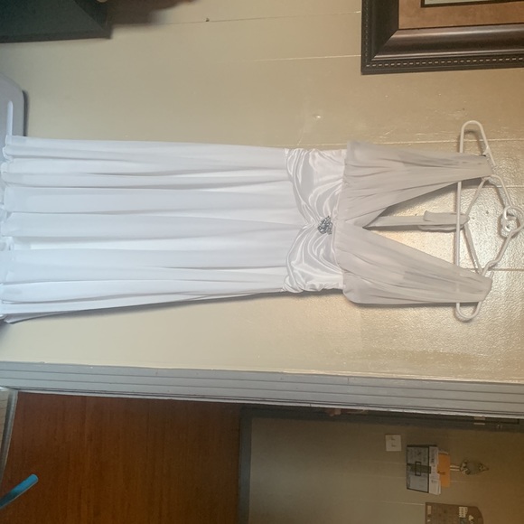 Semi-formal after-wedding dress white XXL $65 - Picture 4 of 5